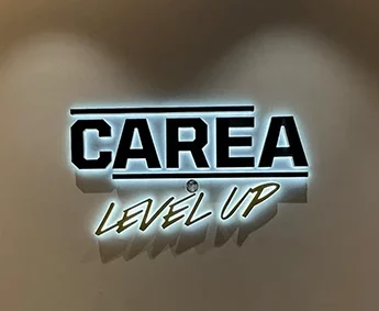 lettres découpées lumineuses pour carea par atelier gambetta
