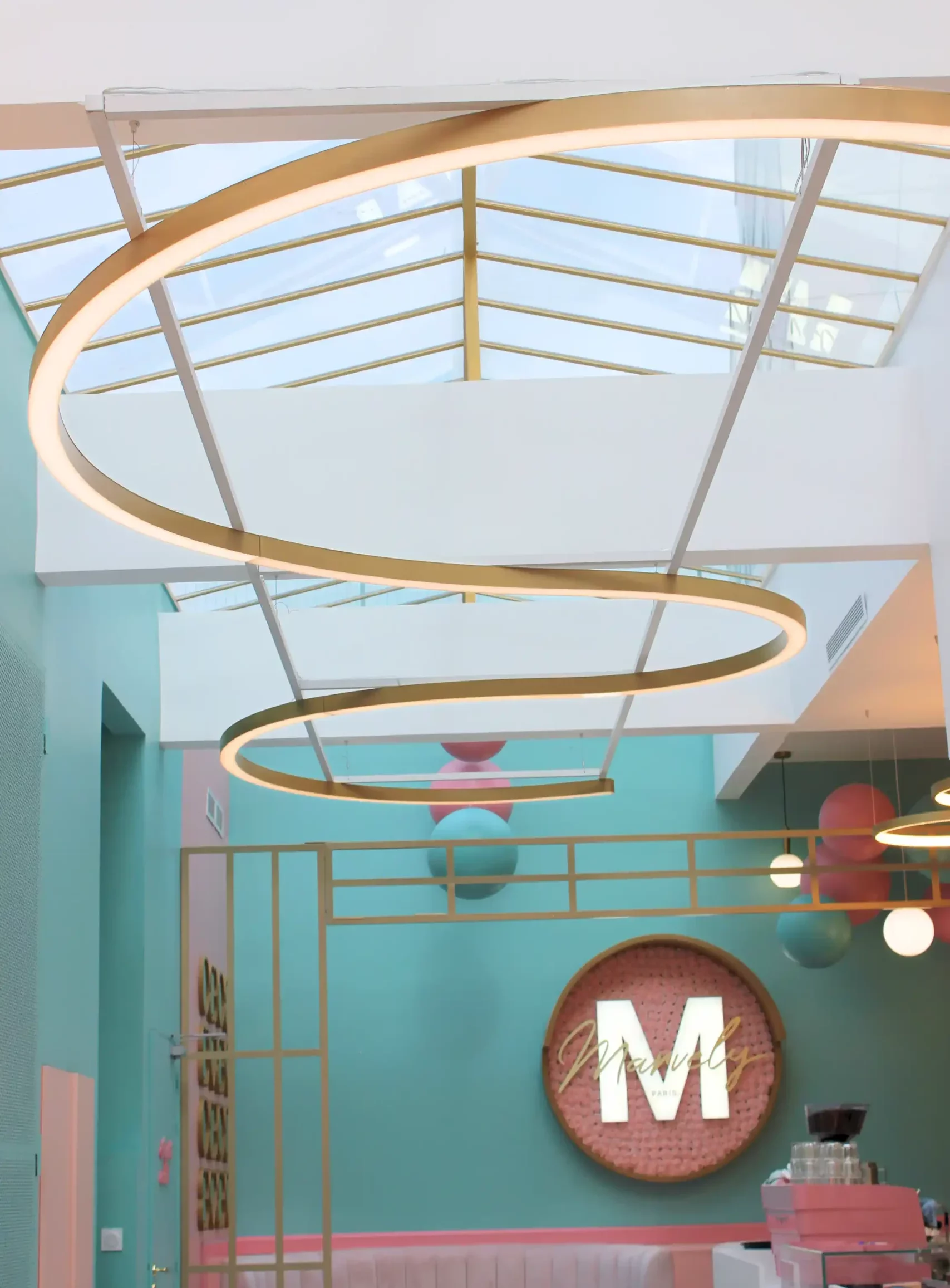 Lettres boitier lumineuses et pour Marvely Brunch par Atelier Gambetta