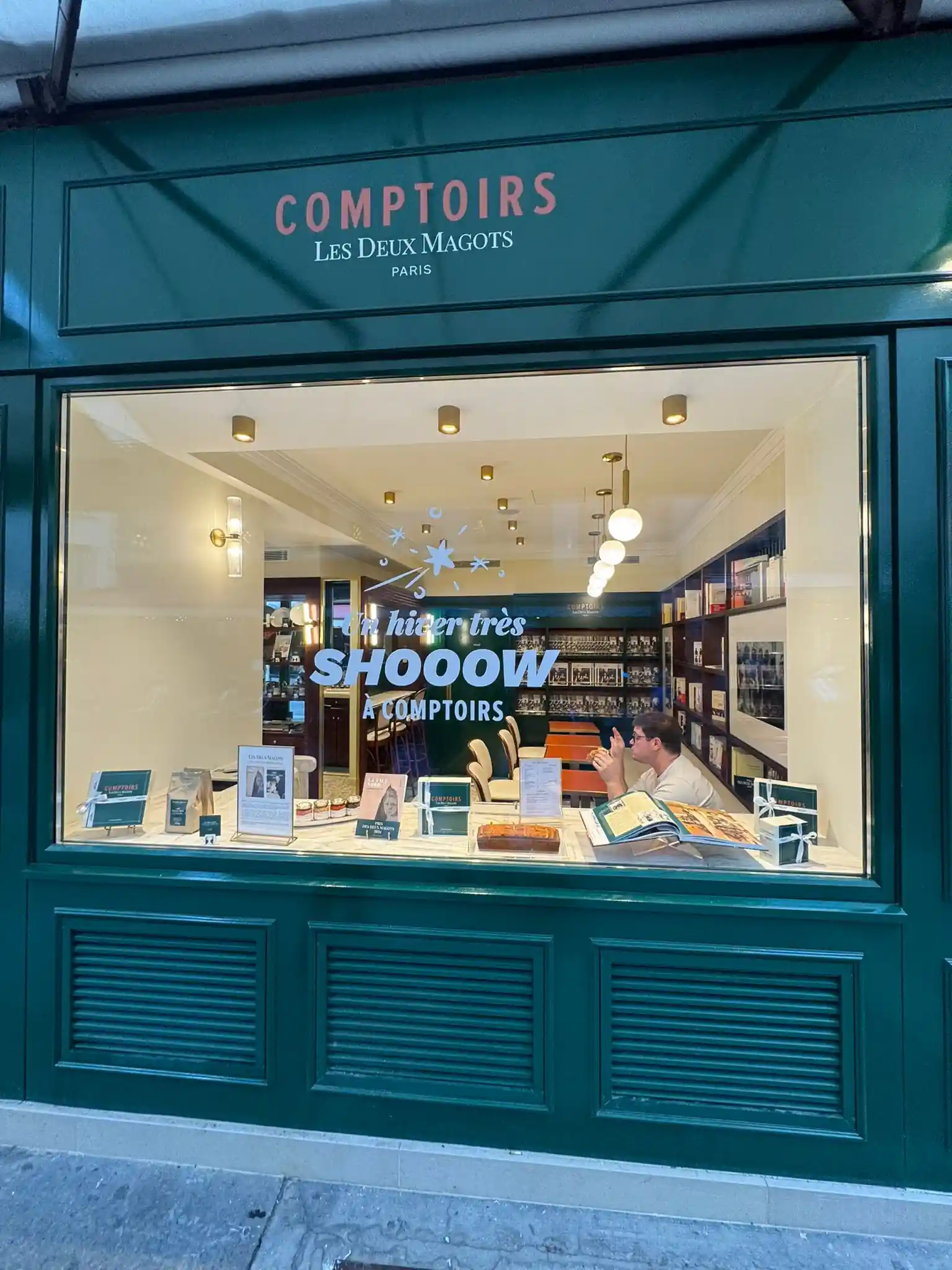 Vitrine de la boutique 